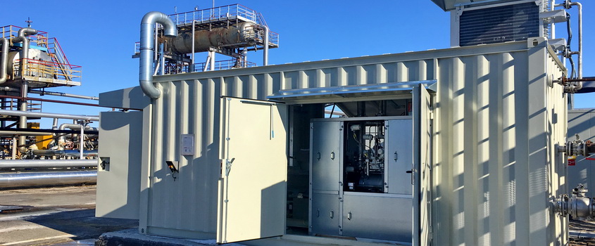 Small gas compressor unit